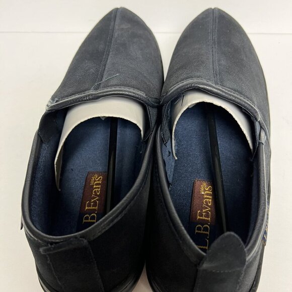 LB Evans Mens Klondike Slippers Navy, Size 11 M